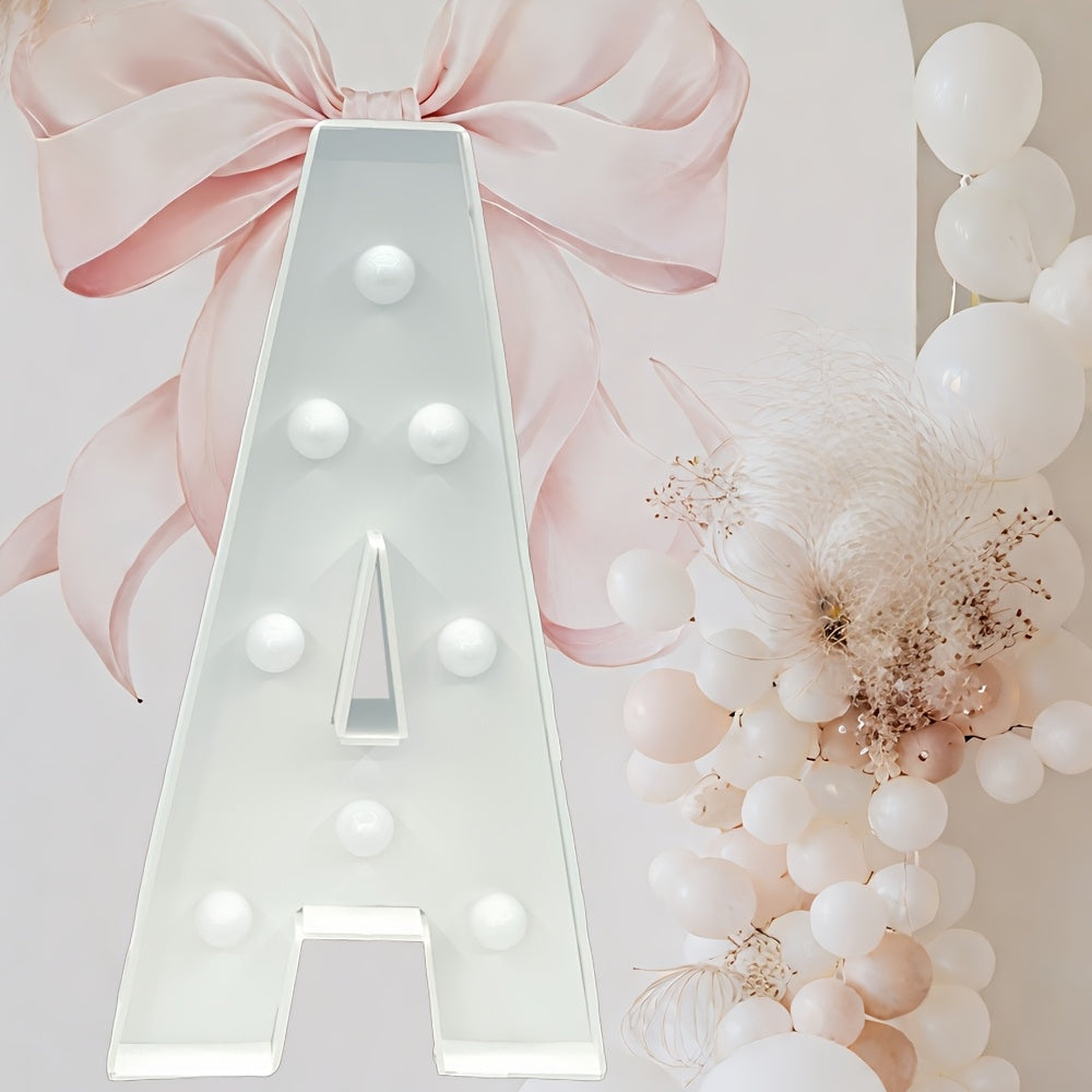 Warm White Lighted Letter Boards, 3FT GBC/MARRY ME//LOVE/HBD for Birthdays, Anniversaries & More Wall Pediments KT Board Marquee Letters Light