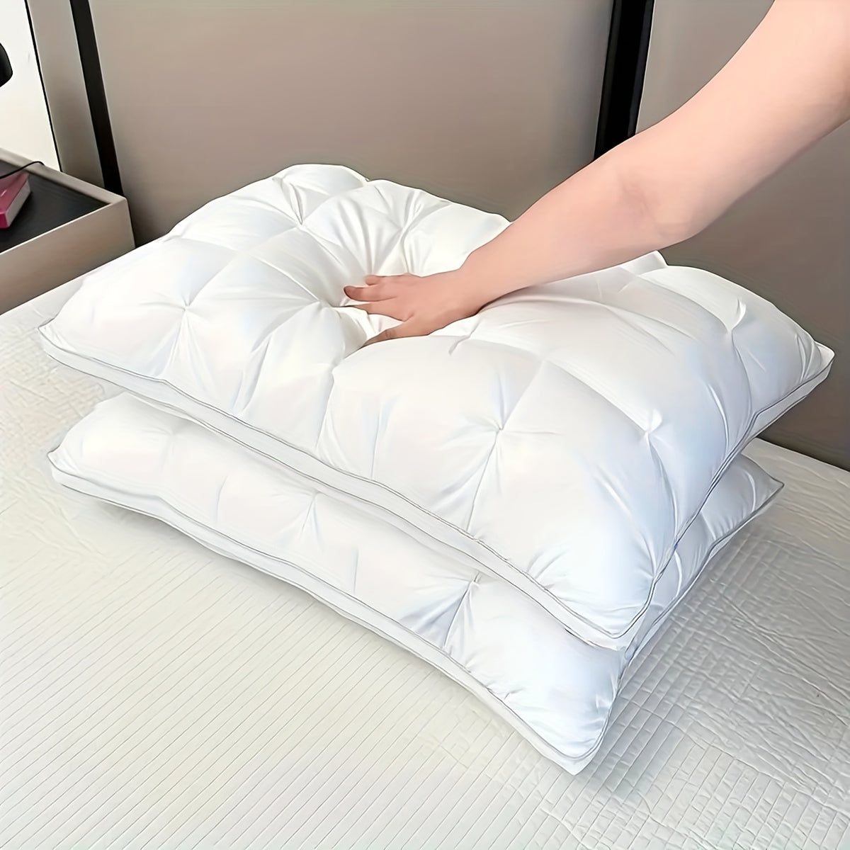 2/4pcs Luxury 5-Star Hotel Quality Pillows, Ultra-Soft for Side Back Stomach Sleepers, Machine Washable, Perfect for Home, Bedroom, And Hotel Use - The Perfect Gift for All Seasons, Home Bedding, Bedroom