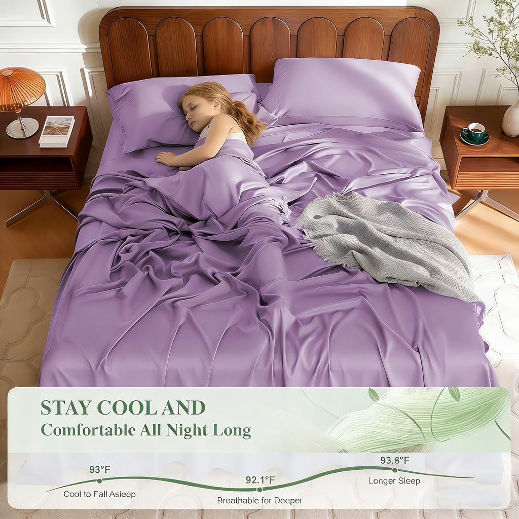 Soft Deep Pocket Sheet Set, 3 or 4 Piece Bedding with Fitted Sheet and Pillowcases in Twin, Full, Queen and King Sizes, Multiple Colors for Bedroom Refreshes