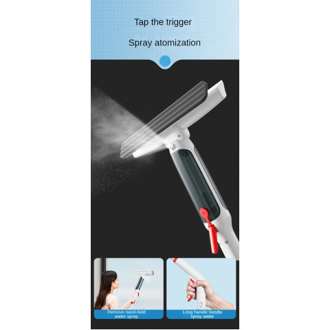3-in-1 Glass Cleaning Kit: Spray, Wash & Squeegee - Perfect for High Windows, Shower Doors & Car Windshields - Essential Home Cleaning Tool - for All Homeowners - Suitable for Everyday Cleaning