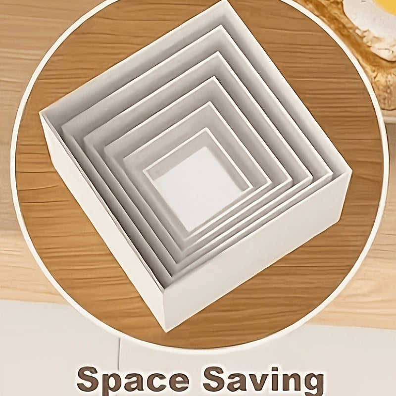 5pcs Square White Acrylic Display Stands