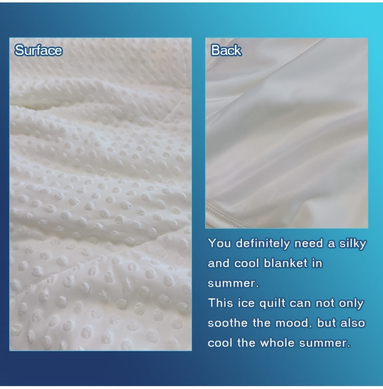 Emotional Cooling Blanket for Relaxation - Soundwave technology Embossed Striped Design with Ball Accents, 100% Polyester Breathable Lightweight Summer Throw, Machine Washable Wrinkle-Resistant Multi-Use Blanket & Shawl in White & Grey, Comfortable Shawl,