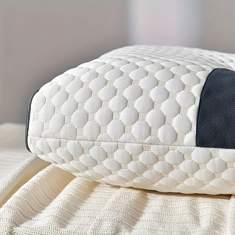Ergonomic Bed Pillows with Contoured Shape and Removable Core, Soft Adjustable Sleeping Pillow Set in 2 or 4 Pieces for Home and Guest Bedrooms