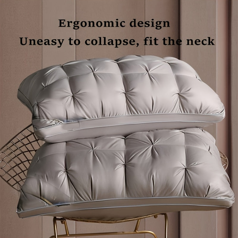 2/4pcs Luxury 5-Star Hotel Quality Pillows, Ultra-Soft for Side Back Stomach Sleepers, Machine Washable, Perfect for Home, Bedroom, And Hotel Use - The Perfect Gift for All Seasons, Home Bedding, Bedroom