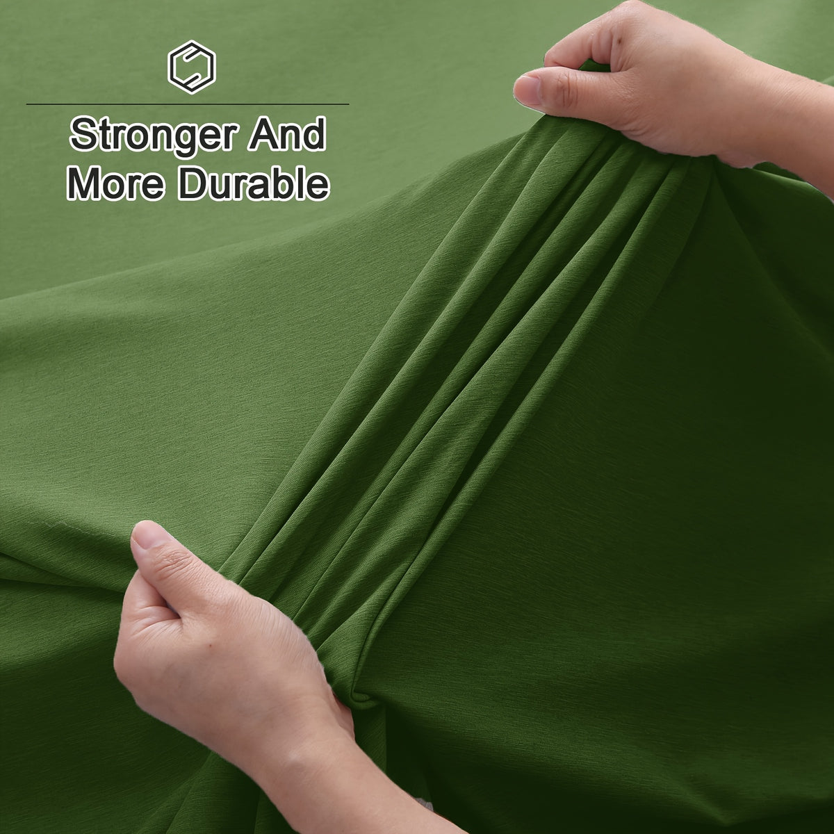 6pcs Luxury Bamboo Cooling Bed Sheet Sets - Viscose Derived From Bamboo Sheets Queen/King Size - Luxuriously Ultra Soft & Breathable Bedding Sheet Set - Deep Pocket Fitted Sheet with Bamboo Texture, Wrinkle-Resistant Soft Sheets