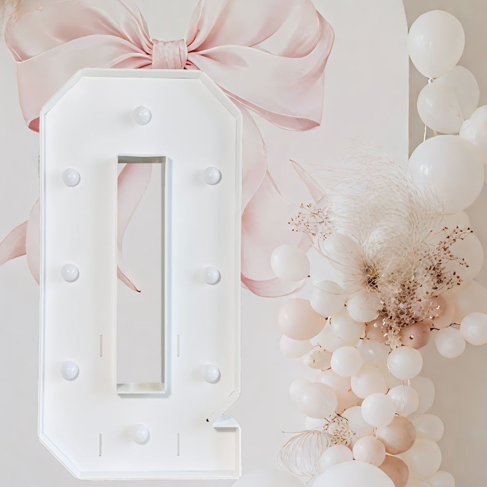 Warm White Lighted Letter Boards, 3FT GBC/MARRY ME//LOVE/HBD for Birthdays, Anniversaries & More Wall Pediments KT Board Marquee Letters Light