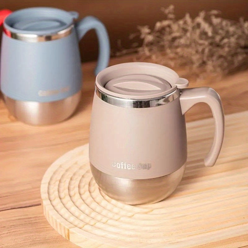 16.91oz Stainless Steel Insulated Coffee Mug with Lid, Double-walled Vacuum Insulated, Suitable for Hot And Cold Drinks, Ideal for Home, Outdoor, Camping, Birthdays, Holidays, Thanksgiving, Christmas, And Halloween Gifts.