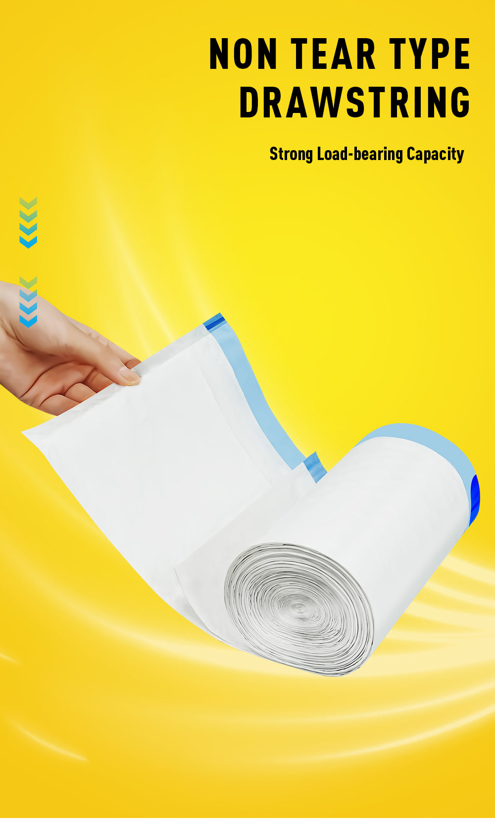 Boxed Disposable Non Tear Garbage Bag 150/78 Pieces 3 Rolls Puncture Tear Resistant Trash Bags, 13 Gallon Capacity, ODOR ELIMINATORTECHNOLOGY Kitchen Drawstring Garbage Bags Fresh Clean Scent With Lemon Mint Scent, 150/78 Count EASY TO USEDRAWSTRINGS MORE