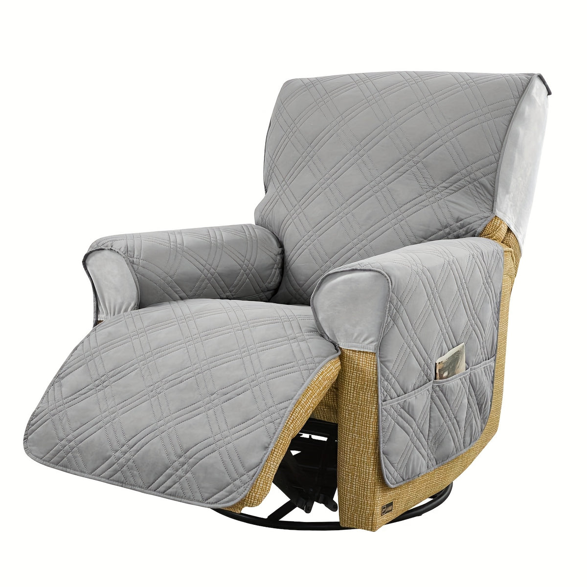 (S/L)1pc All-In-One T-Cushion for Comfort And Style Classic Style Armchair Cover, Double-Sided Anti-Slip Armchair Cover, Elastic Band Closure, Machine Washable, for Comfort And Style, Pet-Friendly, All-Season Use, Halloween, Christmas