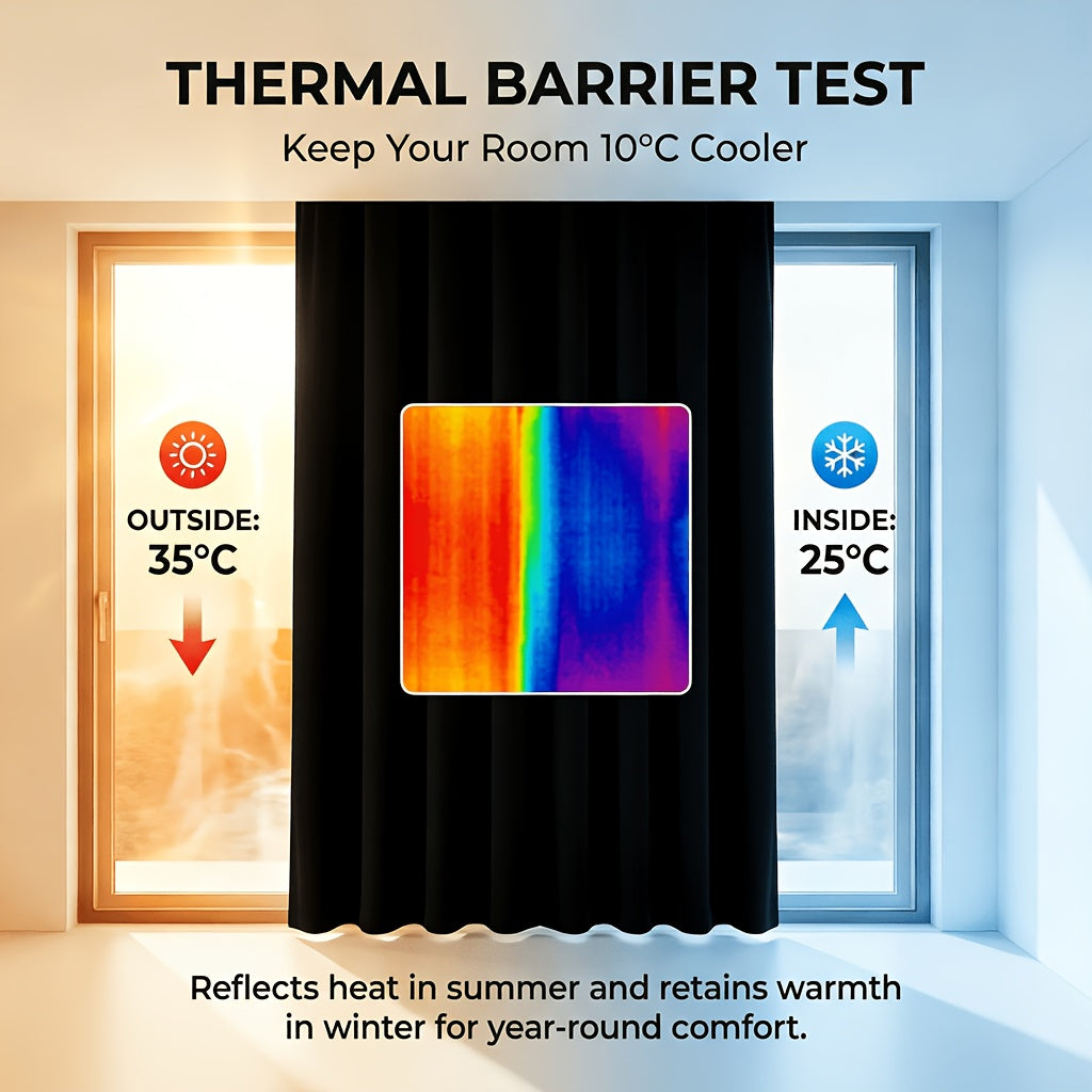 4pcs Pack Living Room Bedroom Blackout Curtains Living Room Bedroom Blackout Curtains Heat Insulation Noise Reduction Privacy Protection Privacy Screen Partition Curtains Suitable for Living Rooms Bedrooms Balconies And Courtyards