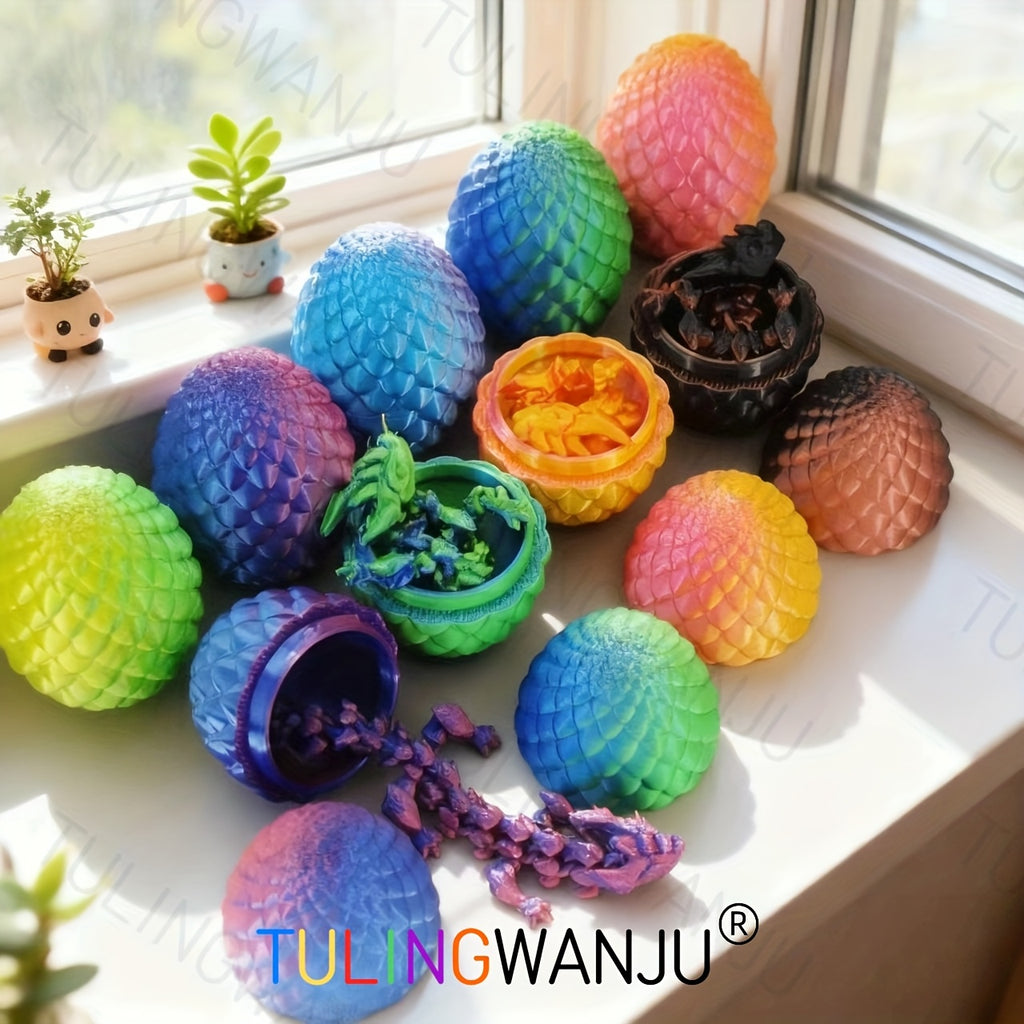 40pcs/20 Sets/Dragon Egg Set Decorative Sculpture (Including 20 Dragons And 20 Dragon Eggs), with a Dragon Body of 4.92 Inches And a Dragon Egg of 2.2 Inches, Suitable for Home Decoration, Holiday Celebrations, Gatherings, Offices, And Living Rooms