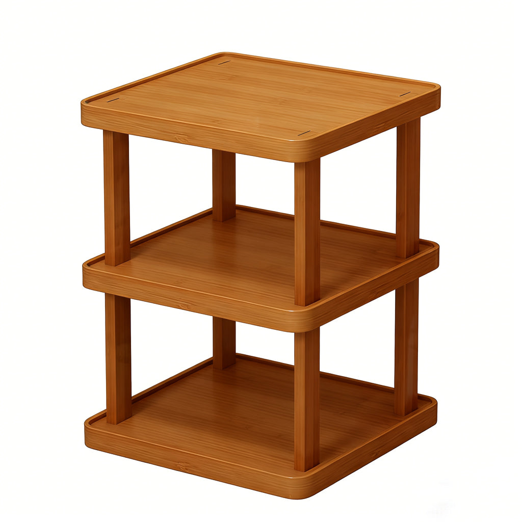 1pc 3/6/9 Layers Bamboo Shoe Rack, Capable Of Storing 3/6/9 Pairs Of Shoes, Wood Grain Decoration, Easy to Assemble, Space Saving, Suitable for Entrances, Living Rooms, Bedrooms, And Dormitories. Brown. Multi Layer Independent Storage Rack.