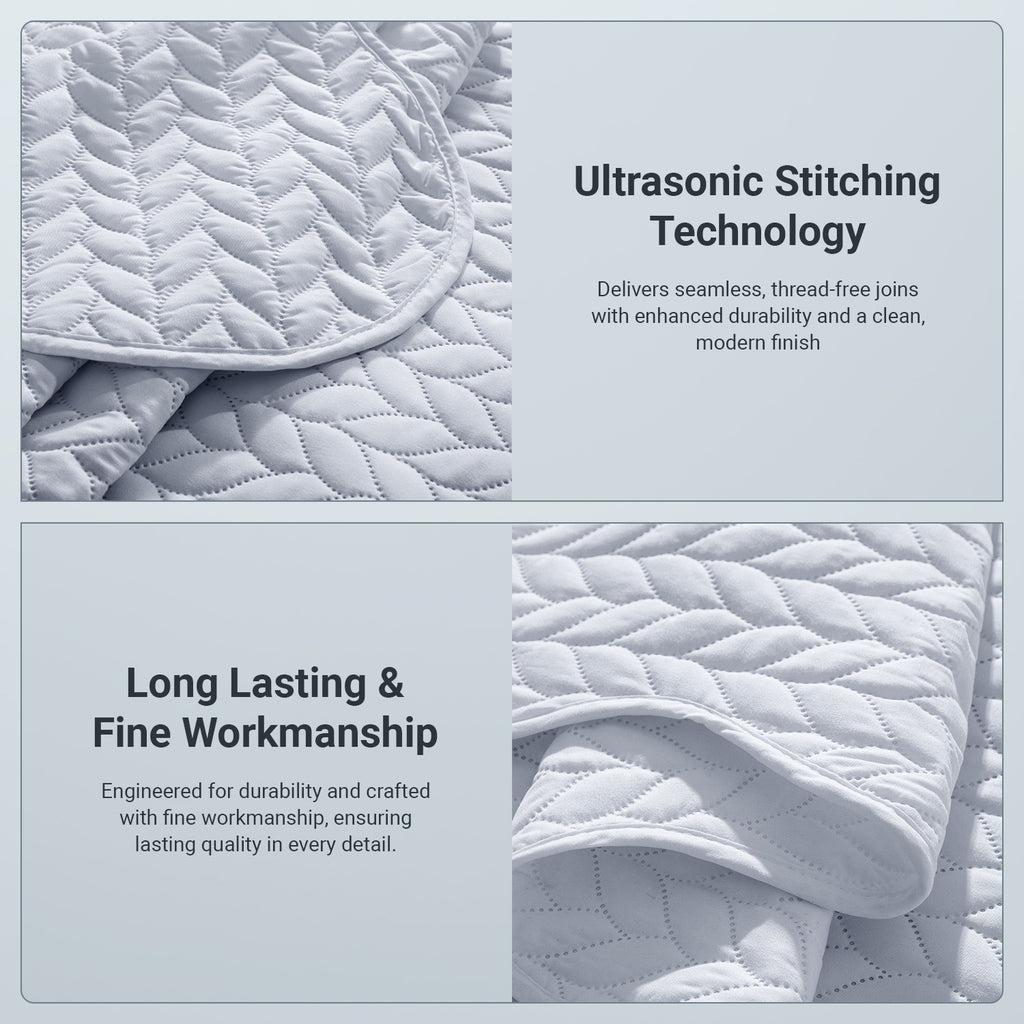 Lightweight Quilted Bedspread – Soft and Breathable Quilt Set, All Season Microfiber Bedding, Modern Style Soft Bedding Set, Twin, Full / Queen, King Sizes, Machine Washable Halloween Christmas