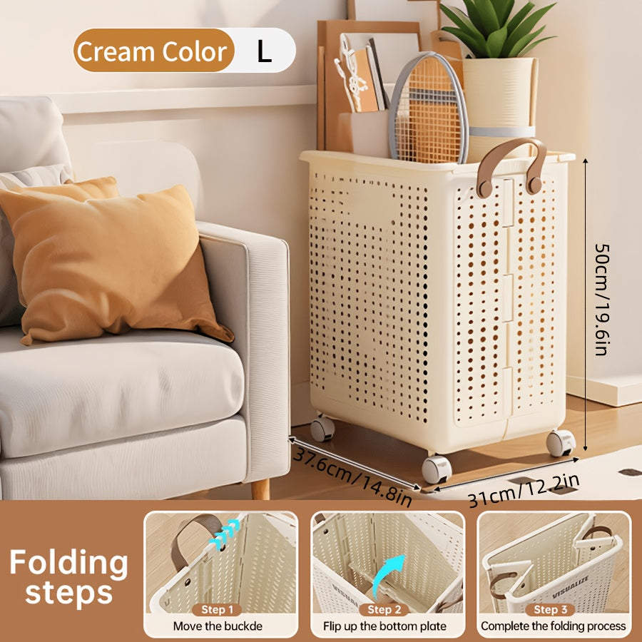 Foldable Laundry Hamper with Wheels - Multi-Size Dirty Clothes Basket for Laundry, Ironing, And Storage - Versatile Organizer for Dorms, Bathrooms, Bedrooms, Rvs, And Homes - Practical And Decorative Gift for Any Occasion