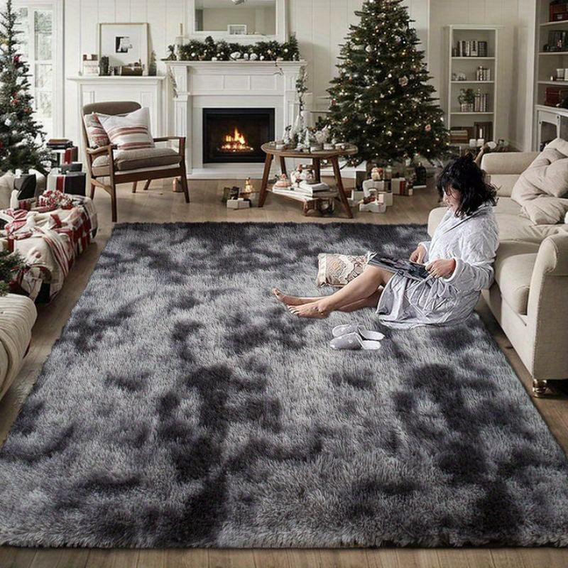 Fluffy 6x9 Area Rugs for Living Room, Large Living Room Carpet, Big Shaggy Rugs for Bedroom, Thick Fuzzy Dorm Rug, Soft Indoor Floor Rug for Room Decor Aesthetic, Christmas decoration home gifts