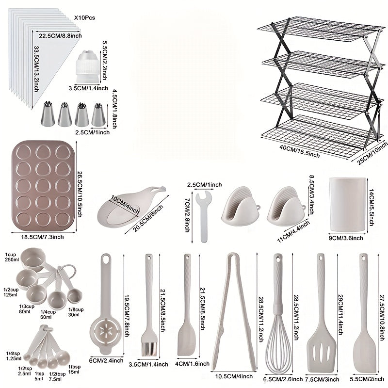 3/4-layer, Collapsible Cooling Rack, Metal Wire Rack For Baking Trays, Popular Limited Purchase, Highly Recommended, Stackable Baking And Cooking Drying Wire Cooling Rack With 4 Adjustable Settings, Camping Grill For Cooking And Cooling And Cake