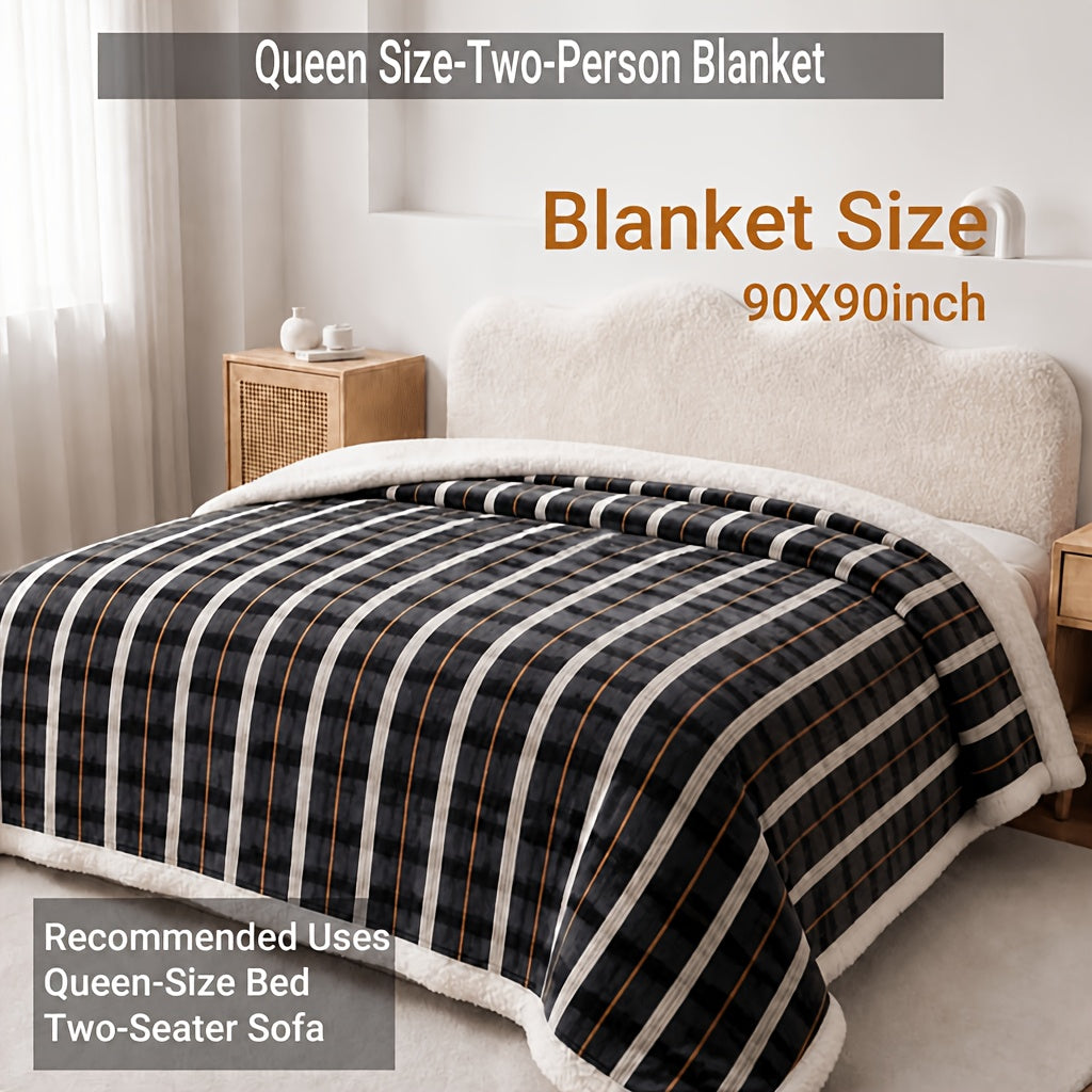 Heavyweight Bed Blanket, High Quality Luxury Fall Blankets, Machine Washable King Size Blanket, Gravity Blanket For Sofa Cover, Blanket For Sofa, Dormitory And Bedroom Cozy Bedding, Fall Room And Bedroom Decor, Halloween Gifts