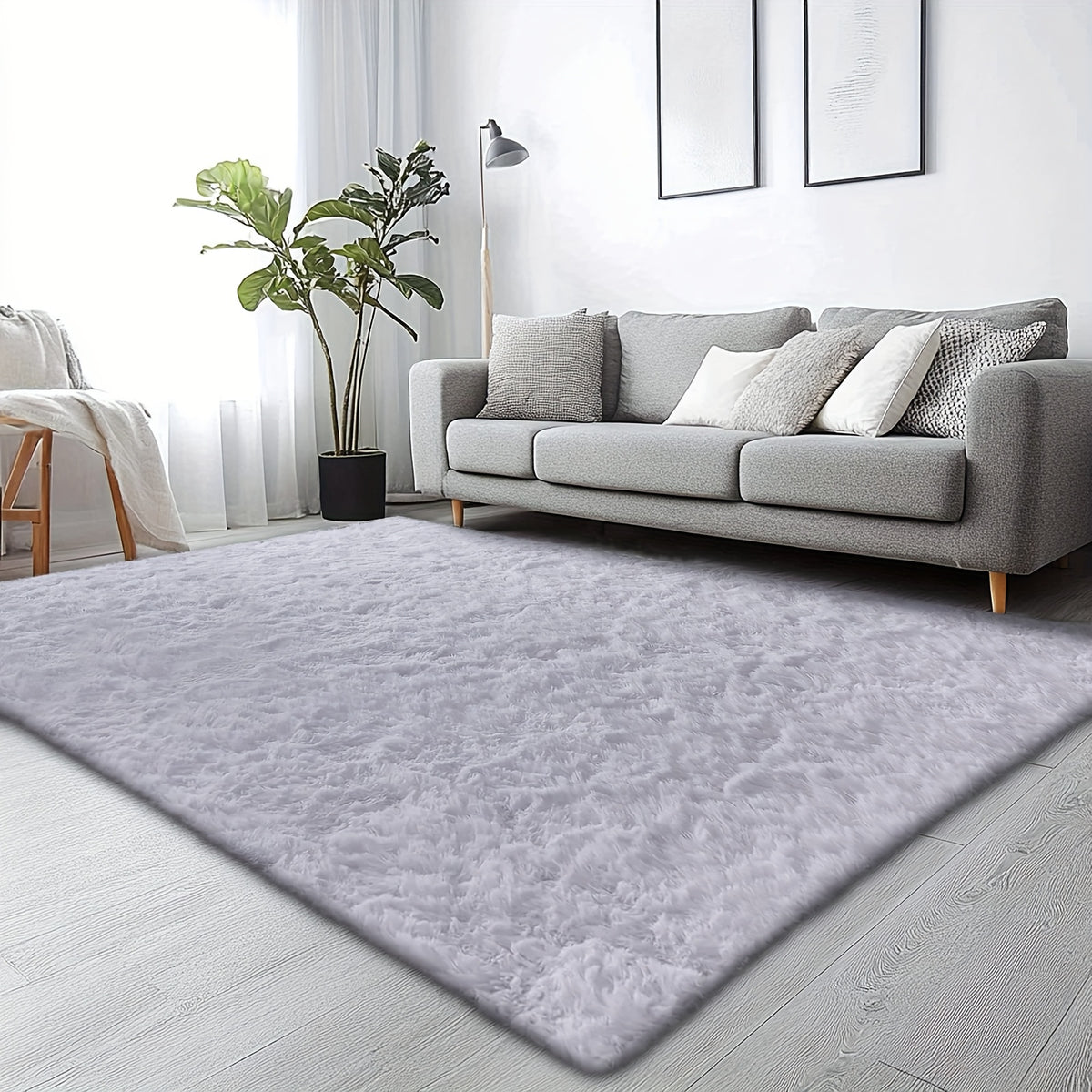 Rugs for Living Room, Super Soft Fluffy Shaggy Area Rugs for Bedroom, Cozy Floor Mats, Plush Indoor Carpet for Kitchen, Faux Rug for Room, Home Decor, Housewarming Gift, Door Mat