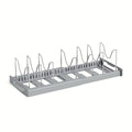 Expandable Pot Organizer Rack, Adjustable Kitchen Cabinet Storage with Dividers for Pots, Pans and Lids to Keep Cookware Neatly Separated
