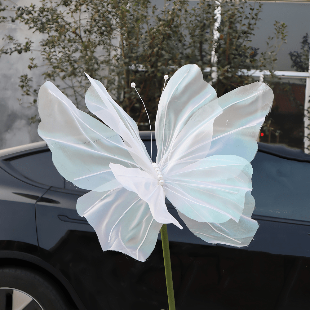 2pcs 3D Butterfly, Artificial Butterfly Wedding Decorations, Featherless, No Electricity Required, for Home, Garden, Bride, Party, All Seasonal Holiday Atmosphere, Home Decor, Outdoor Decor, Family Decor