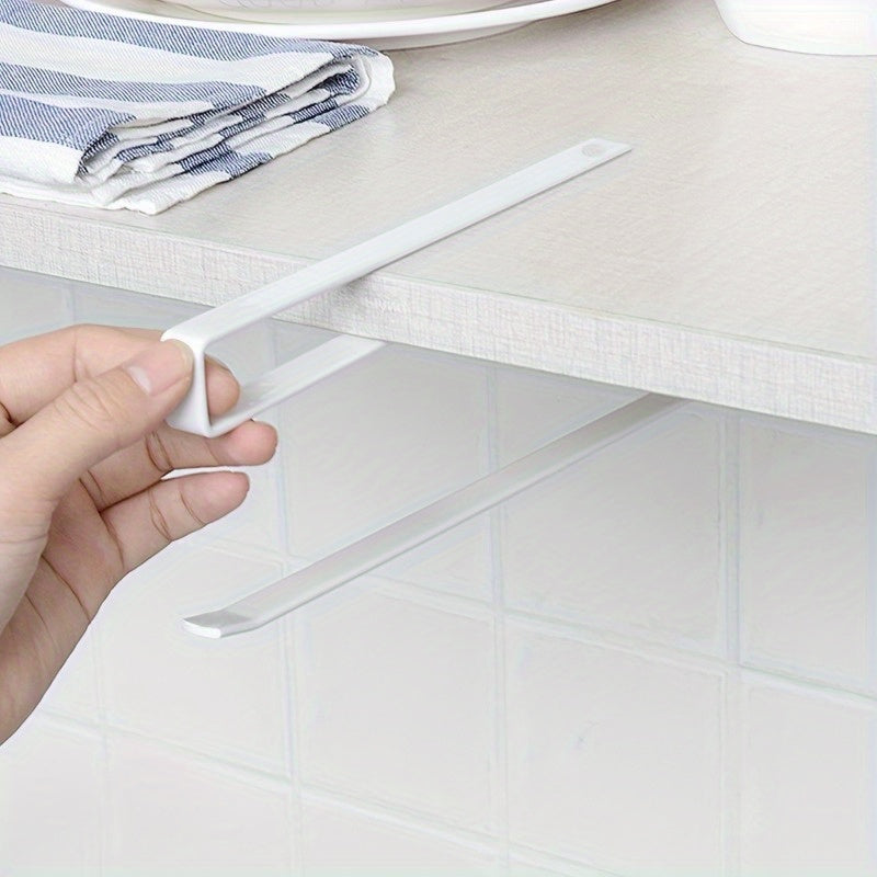 1/2pcs Modern Kitchen Tissue Rack, Perforated Wall Hanging Roll Rack, Multi-function Storage Organization, Kitchen Cabinet Hanging Roll Paper Rack Rag Oil-absorbing Paper Plastic Wrap Hanger Kitchen Storage Rack