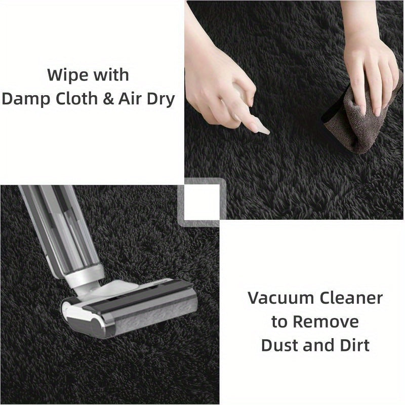 Extra Large Shaggy Rug Suitable for Living Room & Bedroom - Soft with PVC Backing, Machine Washable Anti-Slip Floor Mat, Modern Fluffy Floor Suitable for Christmas, for Decor, Use, Large Rectangular