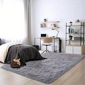 Extra Large Shaggy Rug Suitable for Living Room & Bedroom - Soft with PVC Backing, Machine Washable Anti-Slip Floor Mat, Modern Fluffy Floor Suitable for Christmas, for Decor, Use, Large Rectangular