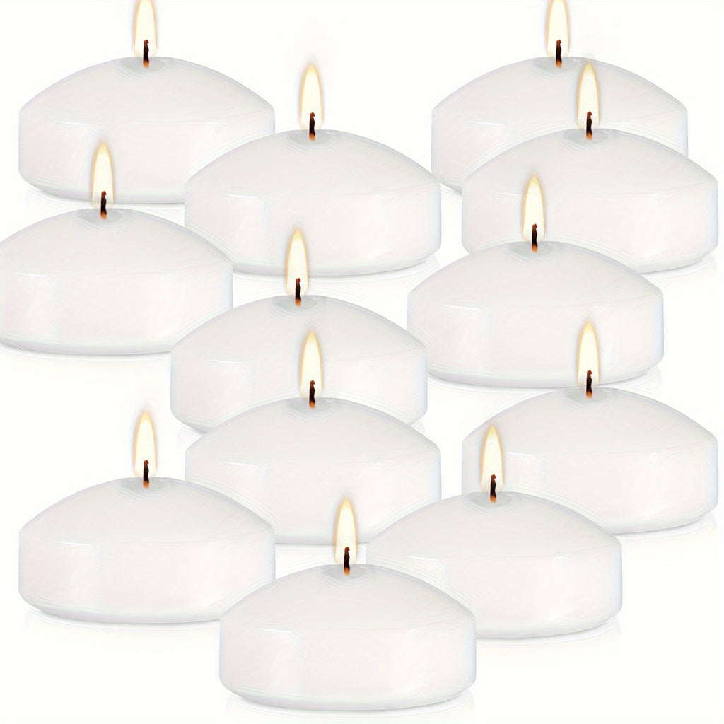 42 Packs White Floating Candle Portable Small Candle Set Perfect for Christmas, Halloween, Easter, Thanksgiving, Day of The Dead