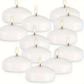 White Floating Candles Bulk Set of 42, Small Decorative Candles for Indoor Water Centerpieces, Holiday Dinner Tables and Celebration Displays