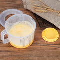 Plastic Mixing Bowl with Splash Guard Lid, 2.5L Graduated Kitchen Prep Container for Baking Mixtures, Salad Making, Measuring and Food Storage