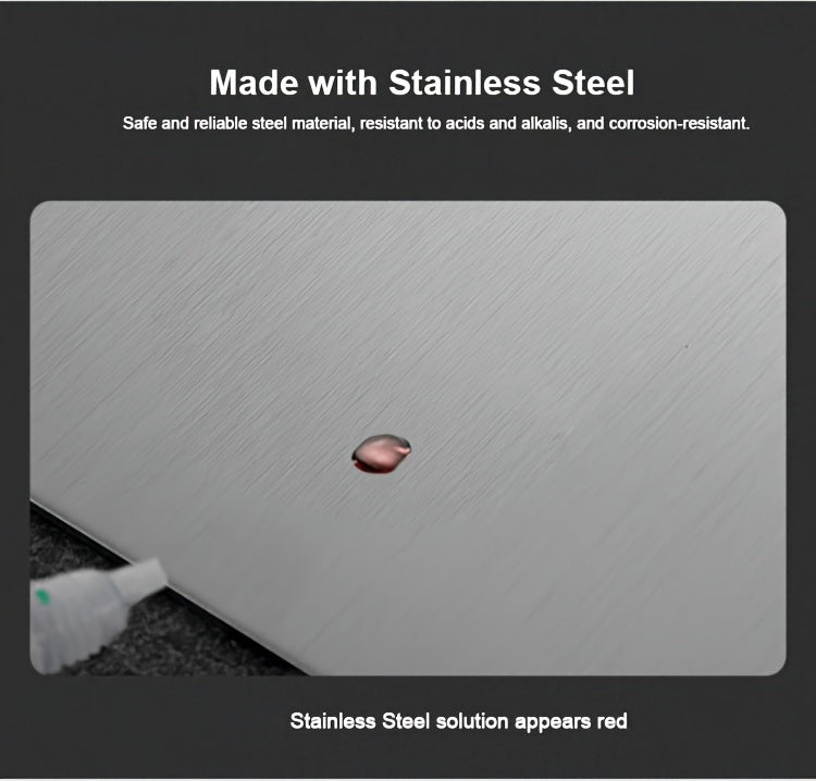 3pcs Premium Stainless Steel Chopping Board Set - Durable, Easy to Clean, Kitchen Ready, Space Saving, Rust Resistant and BPA Free for Food Safety