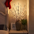 LED Tree Branch Lights, 20 LED Warm Light Decorative Twigs for Indoor Vase Displays, Bedroom and Dorm Decor, Christmas, Eid and New Year Parties