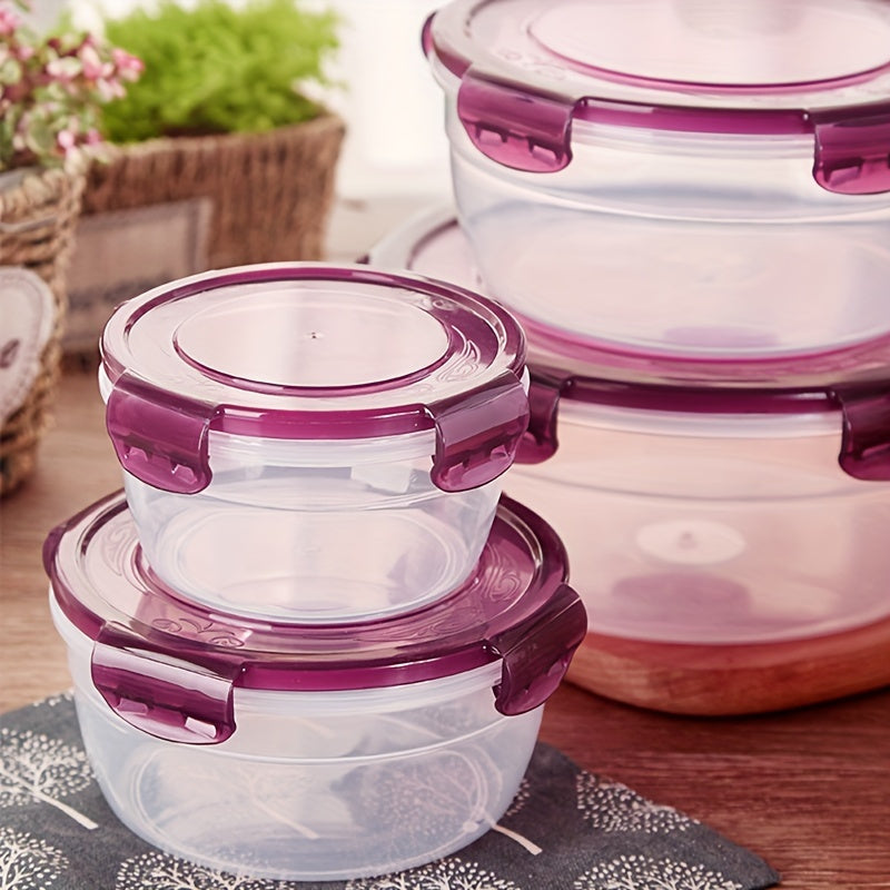 3/4pcs Large Capacity Plastic Refrigerator Storage Boxes - Keeps Fruit, Vegetable, Meat, Egg, Dumpling Fresh - Air-tight, Fresh-keeping, Easy-to-Clean, Stackable, Space-saving Kitchen Food Containers