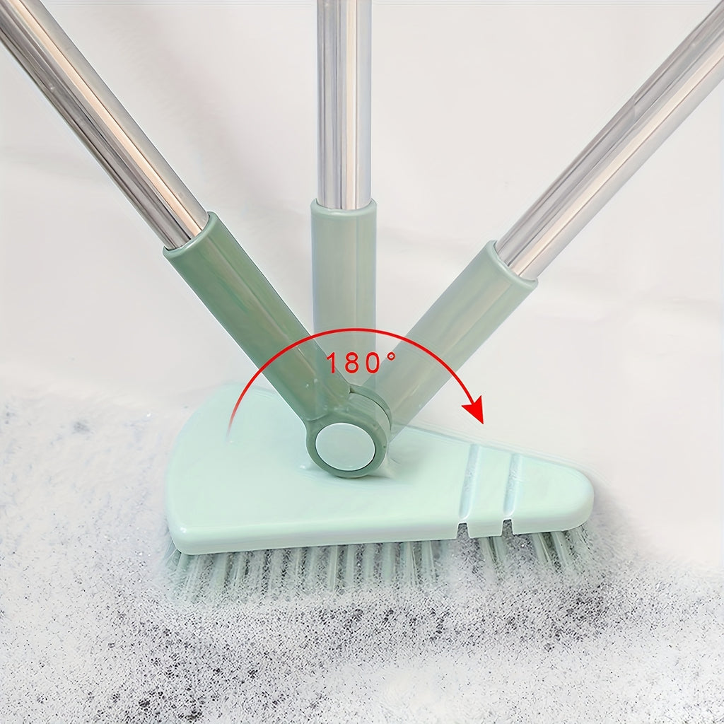 1pc Floor Scrub Brush Shower Scrubber Cleaning Bath Tub And TileScrubber Brush Long Handle Detachable Stiff Bristles For CleaningShower Bathroom Kitchen Balcony Wall 37.4" Length