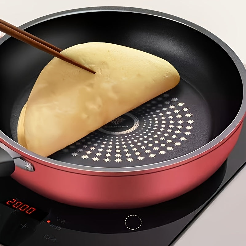 A 9.45-inch Cast Iron Non-stick Frying Pan - Dishwasher-cleaned, Compatible with Induction Cooker, Healthy Cooking, Reduce Smoke, Perfect for Gas and Electric Stove, with Lid, Perfect for Fried Eggs, Steak, Pancakes