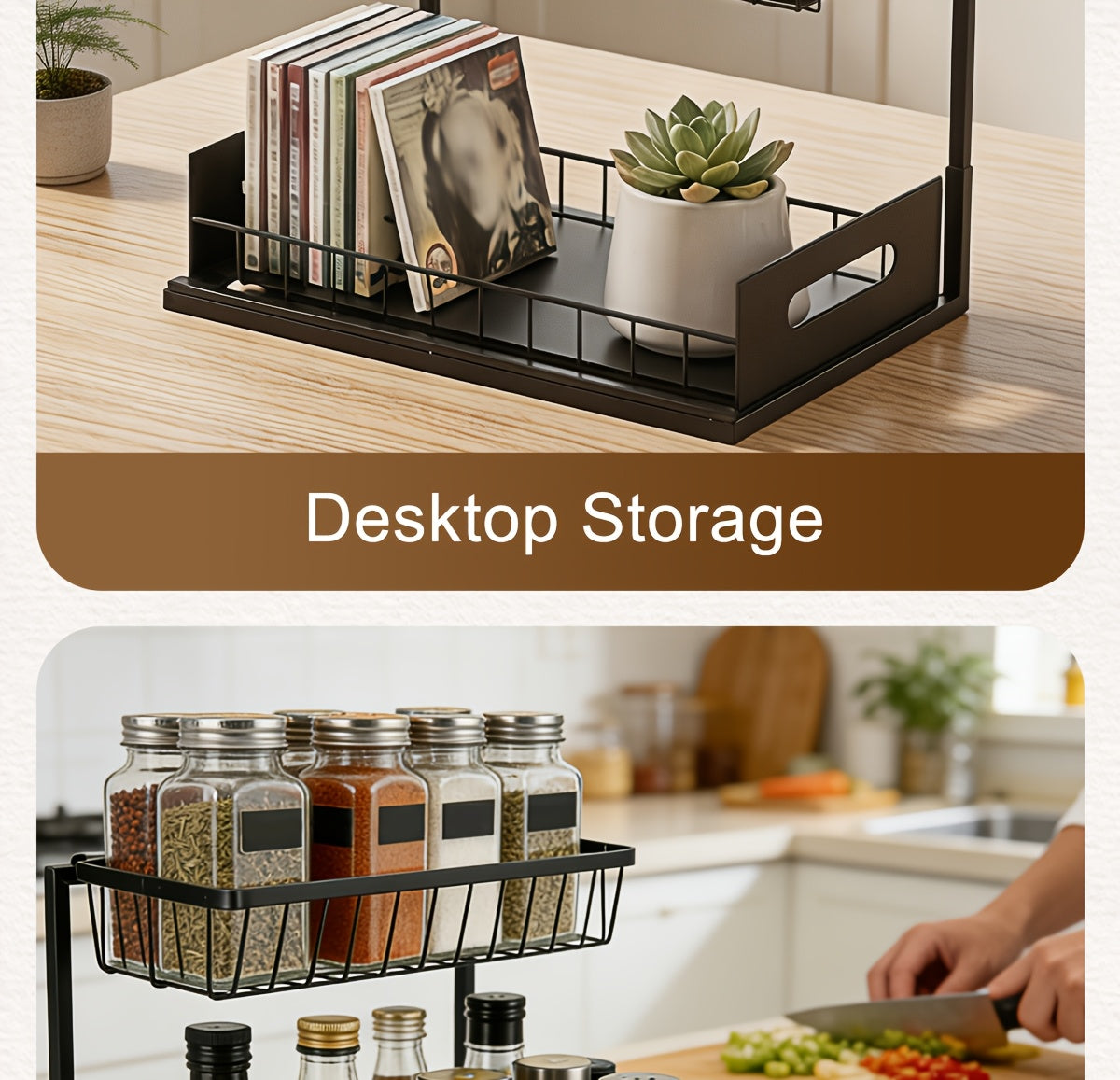 1/2pcs Kitchen Organizers And Storage, Kitchen Accessories, Utility Racks, Under Sink Organizer, Pull Out Cabinet Organizer, 2 Tier Slide Out Sink Shelf, Cabinet Storage Shelves, Under Sink Storage for Kitchen Bathroom Cabinet