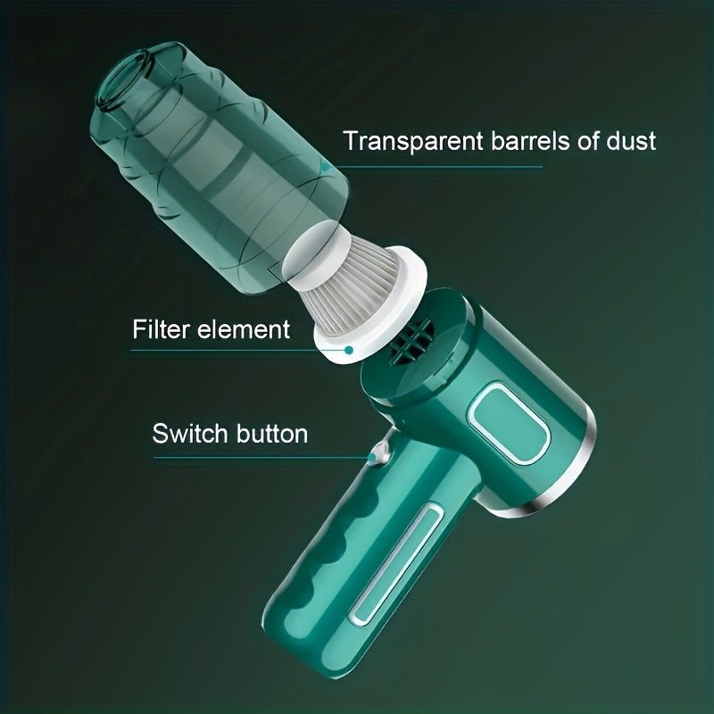 Rechargeable Handheld Vacuum Cleaner For Home And Car - Powerful Wireless Dustbuster For Auto And Household Cleaning