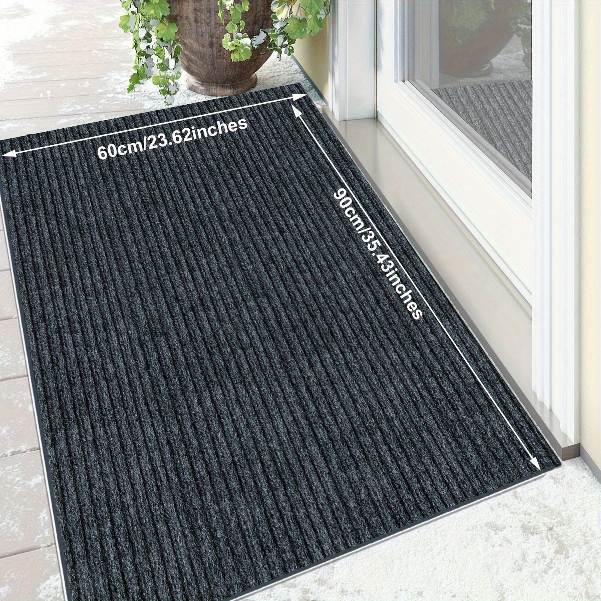 Entryway Mat, Indoor Door Mat Entrance, Non Slip Peel And Stick Low Profile Doormat, Entry Mat Door Mats Indoor, Front Door Mat Inside Door Mat Non Slip, Washable Door Mat, Easy to Clean Doormat, Floor Mat for Entryway