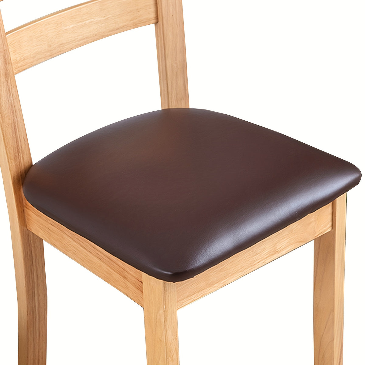 4/6pcs 100% Waterproof PU Fabric Dining Chair Slipcovers, Removable Upholstered Chair Cushion Cover for Dining Room, Hotel, Kitchen, And Home Decor, Fits A Variety Of Seat Styles, Halloween Home Decorations, Black Seat Cushion