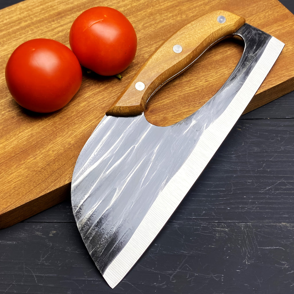 An Innovative Ergonomic Kitchen Knife Designed for Easy Cutting, Perfect for Cutting Meat, Vegetables, And Fruits, Providing an Excellent User Experience. This Is Definitely a Perfect Surprise Gift.