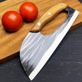 Ergonomic Kitchen Knife with Forged Steel Blade, Balanced Carving and Slicing Tool for Meat, Vegetables and Fruits for Everyday Home Food Preparation