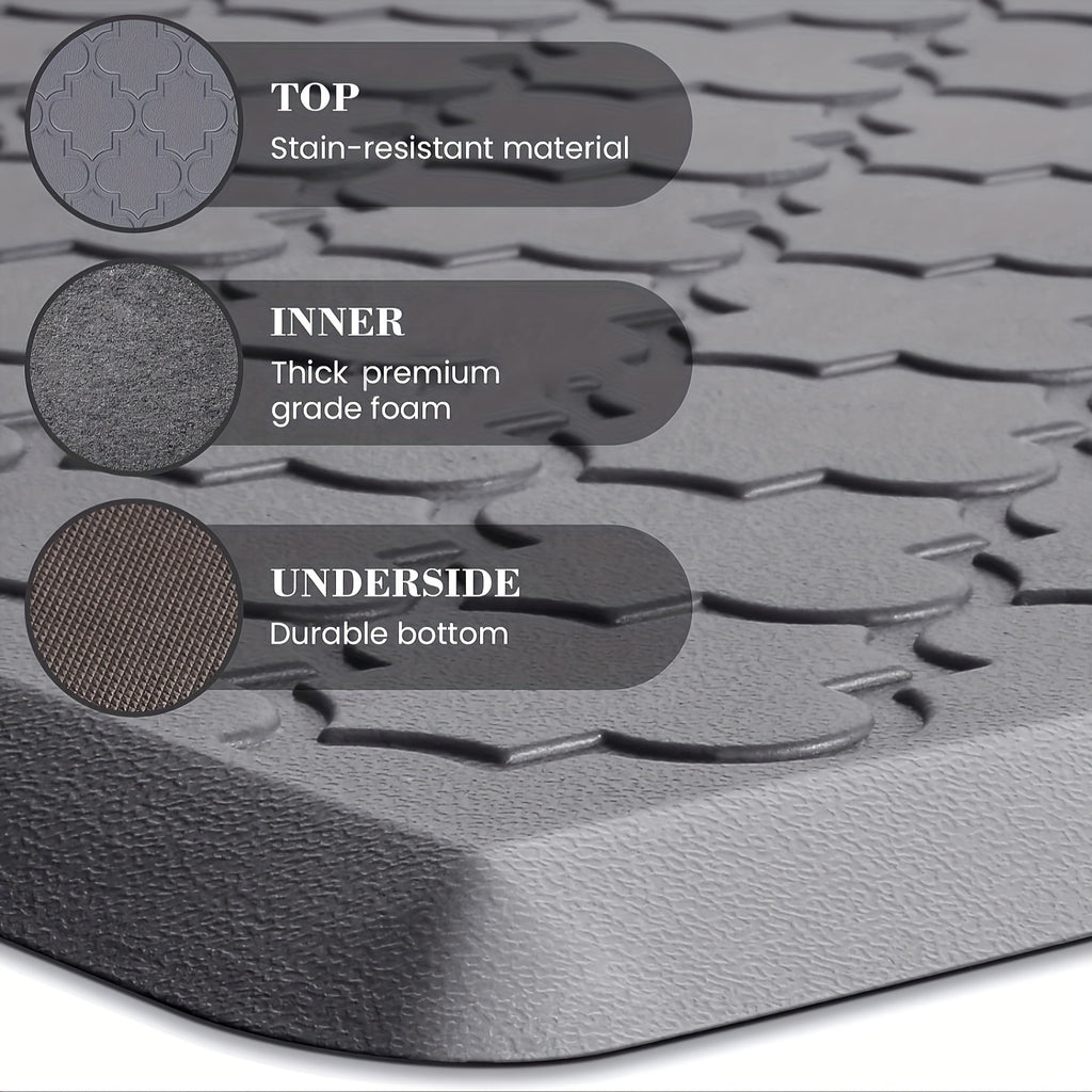 1pc Cushioned Foam Floor Mat, High Quality Non-Skid Ergonomic Comfort Foam Rugs, Standing Mat for Kitchen, Floor, Office, Sink, Laundry
