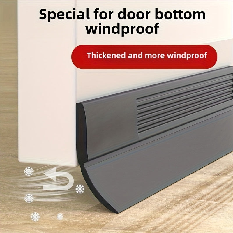 Weatherproof Door Bottom Seal - Thickened Anti-theft, Soundproof and Waterproof Self-adhesive Glass and Wood Door Seals, Home Decorating Weatherproof Insulation, Sealant Waterproofing