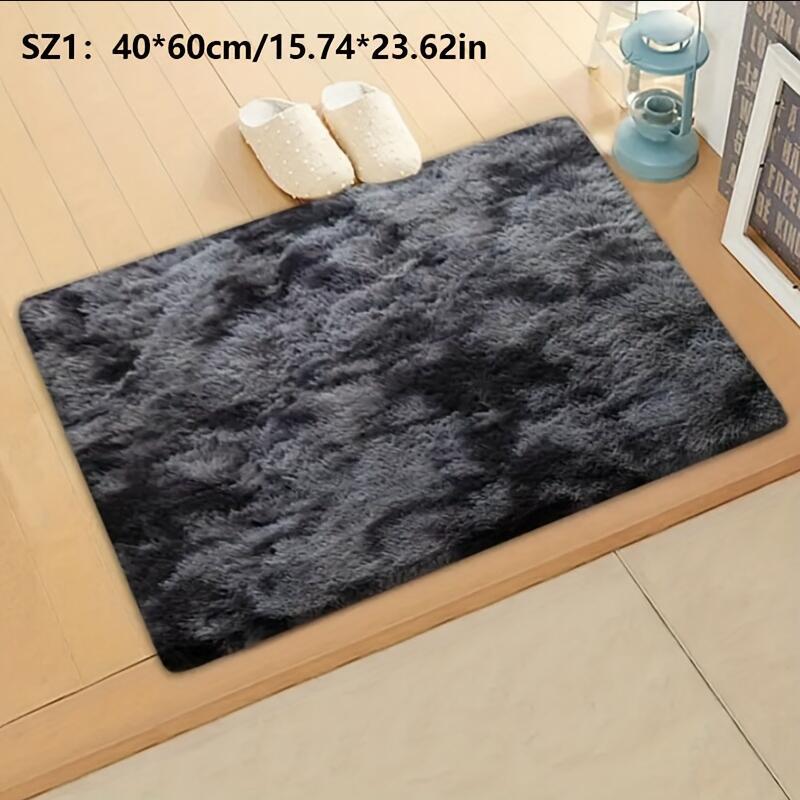 A Luxurious Square Tie-Dye Rug Made from Upgraded Soft Plush Fabric, Available in Various Colors. It Features a Non-Slip Backing, Is Absorbent And Durable, And Can Be Machine Washed, Making It Perfect for Living Rooms, Offices, Bedrooms, Home Decor