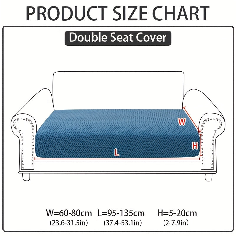 1pc of Wear-Resistant And Non-Slip Sofa Cover, Elastic Stretch L-Shaped Furniture Protector, Suitable for 3/2/1/4 Seat And Sectional Sofas, Made of Polyester Jacquard Fabric, Machine Washable, Ideal for Living Room, Bedroom