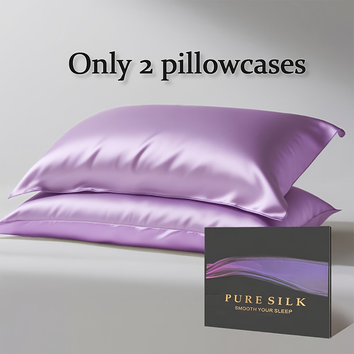 100% Mulberry Silk Pillowcase, Premium Silk Pillow Cover For Hair And Skin Care, Soft Smooth Cooling Breathable Pillowcase, Luxury Sleep Bedding With Hidden Zipper Closure, Standard Size, Queen Size, King Size, Comfortable Night Rest