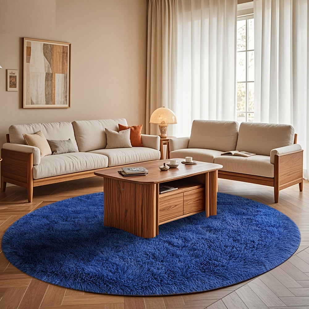 1pc Of Ultra Soft And Thick Fluffy Living Room Carpet, Non Slip, Soft, Comfortable, Fashionable, High-end, Available In Various Sizes And Colors. The Carpet Can Be Used for Bedroom, Dining Room, Living Room, And Office Decoration, Home Decoration