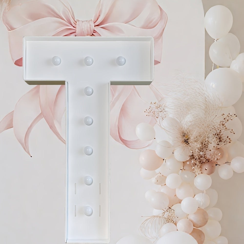 Warm White Lighted Letter Boards, 3FT GBC/MARRY ME//LOVE/HBD for Birthdays, Anniversaries & More Wall Pediments KT Board Marquee Letters Light