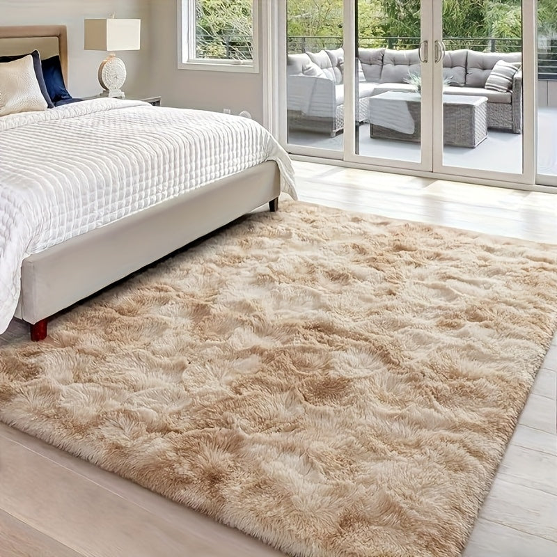1pc Of Ultra Soft And Thick Fluffy Living Room Carpet, Non Slip, Soft, Comfortable, Fashionable, High-end, Available In Various Sizes And Colors. The Carpet Can Be Used for Bedroom, Dining Room, Living Room, And Office Decoration, Home Decoration