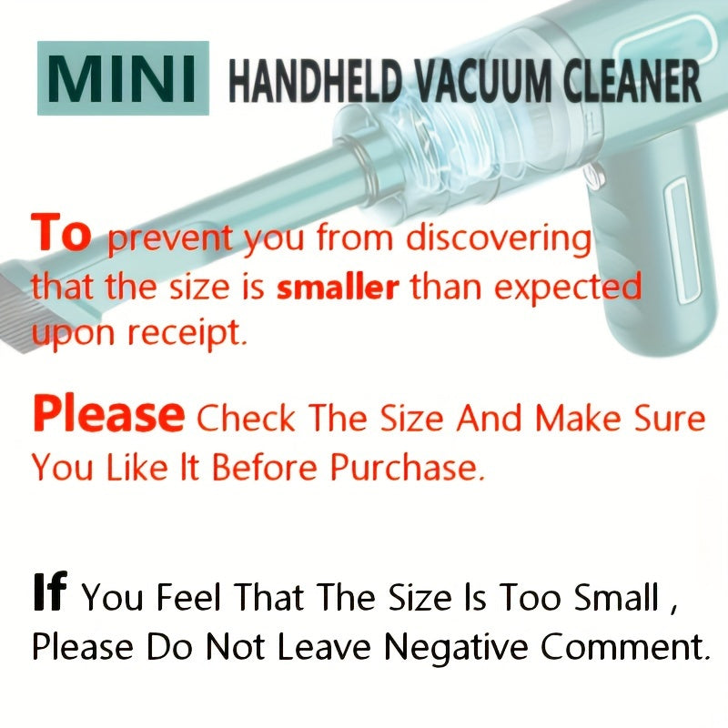 Rechargeable Handheld Vacuum Cleaner For Home And Car - Powerful Wireless Dustbuster For Auto And Household Cleaning
